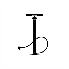Air Pump Icon, Air Displacement Pump To Inflate Tyre