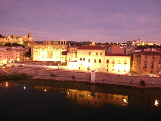Fototapeta na wymiar Aerial view in Tortosa, city of Tarragona.Catalonia,Spain. Drone Photo