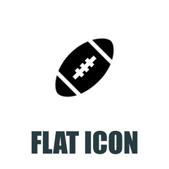 rugby player icon. Flat illustration isolated vector sign