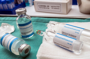 Medical treatment with Dexamethasone in the hospital, Innovative treatment for seriously ill...