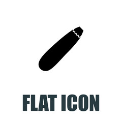 courgette icon. Flat illustration isolated vector sign