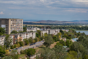 Aerial view of the Galati city, Romania
