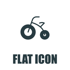 Kids Tricycle flat icon pictogram