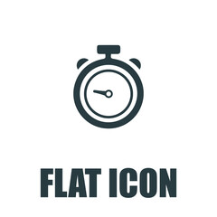 Stopwatch stop watch timer flat vector icon for apps and websites pictogram