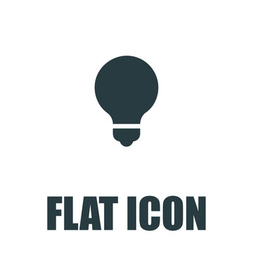 Light bulb vector icon