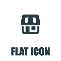 Shop building icon illustration isolated vector sign symbol