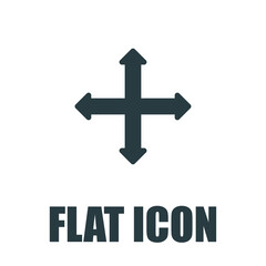 Four arrows. Sign all directions. Flat Design Style. Made in vector pictogram