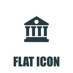 court building vector icon