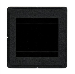 Fototapeta premium vintage photo of diapositive backside or Reversal film archive on white background