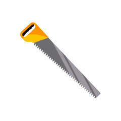 Manual chainsaw illustration. Equipment, manual, device. Working instrument concept. illustration can be used for topics like working, hard industry