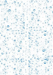 isolated background water bleu, on background white