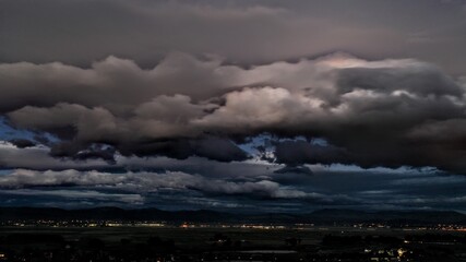 Clouds in the evening over Carson Valley