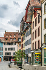 Fototapeta premium Street in Aarau, Switzerland