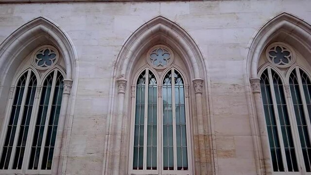 Zoom in to gothic windows
