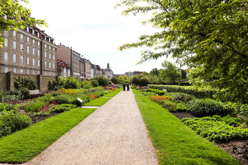Copenhagen, Denmark. The King's garden. Park in the city center. Tourism in Denmark.