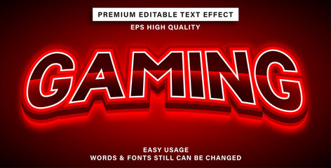 editable text effect gaming