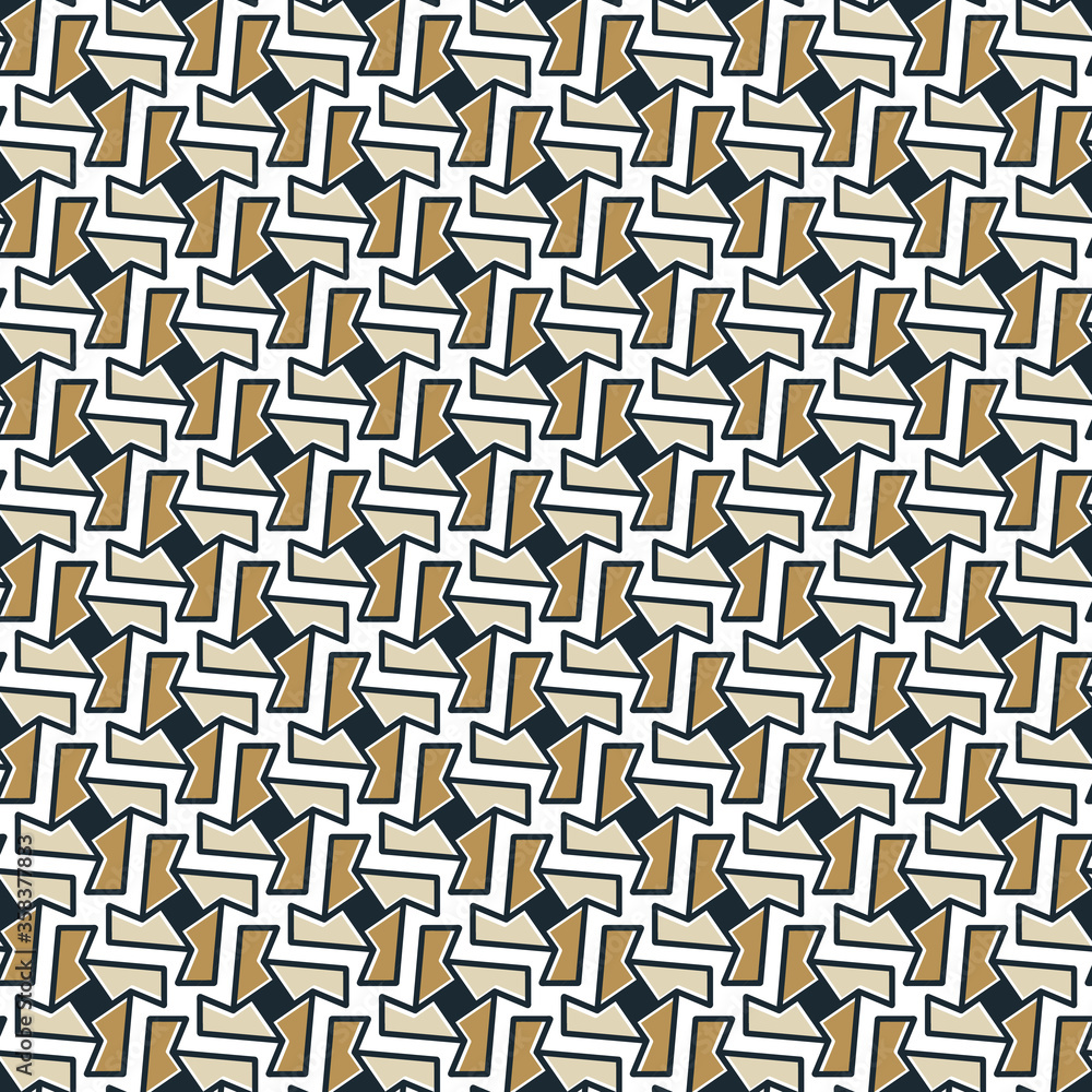 Poster abstract seamless pattern of rotating geometric shapes. pattern for your design fabric or wallpaper.