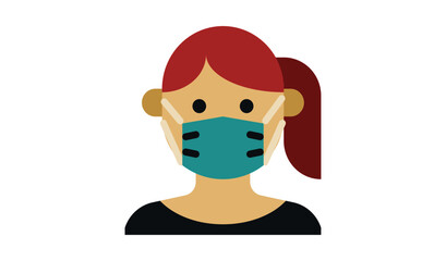 Mask Wearing Doctor Protection Flu Icon