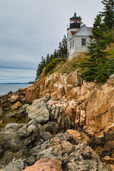 Fototapeta na wymiar Bass Harbor Lighthouse, Mount Desert Island, Maine