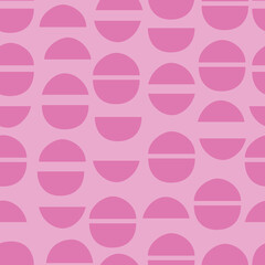 Abstract semi circle polka dot. Vector repeat. Great for home decor, wrapping, scrapbooking, wallpaper, gift, kids, apparel. 