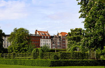 Copenhagen, Denmark. The King's garden. Park in the city center. Tourism in Denmark.