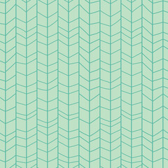 Mint green zig zag chevron. Pattern for fabric, wrapping, textile, wallpaper, apparel. Vector illustration