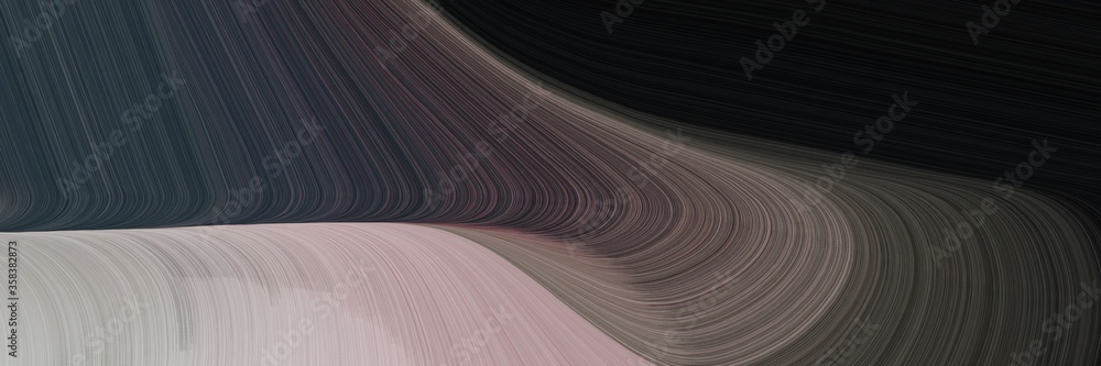 Aufkleber simple elegant curvy swirl waves background design with very dark blue, dark gray and dim gray color
