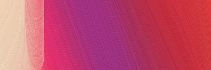 simple colorful modern soft swirl waves background design with moderate pink, baby pink and pale violet red color