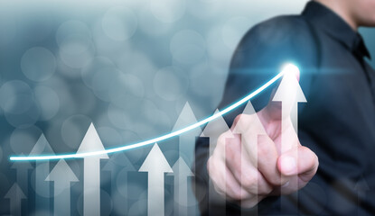 Business development to success and growing growth concept, business growth concept , finance...