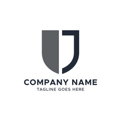 Initial J letter logo design template