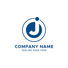 Initial J letter logo design template