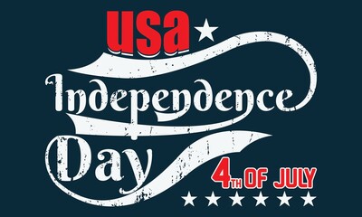 Naklejka premium usa independence day 4th of july