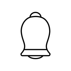 alarm bell icon, line style