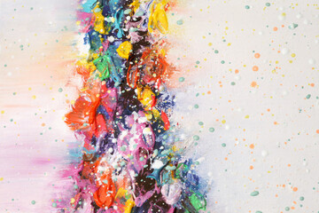 Art Abstract acrylic, watercolor smear blot painting. Color texture background.