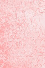 Pink coral blurred abstract background with leaves pattern