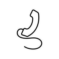 phone device icon, line style