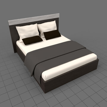 Modern double bed 1