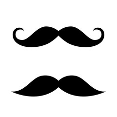 Mustache set for happy Father’s Day card.