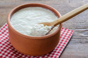 Fototapeta na wymiar Traditional Turkish Yogurt