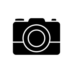 web symbols concept, photographic camera icon, silhouette style