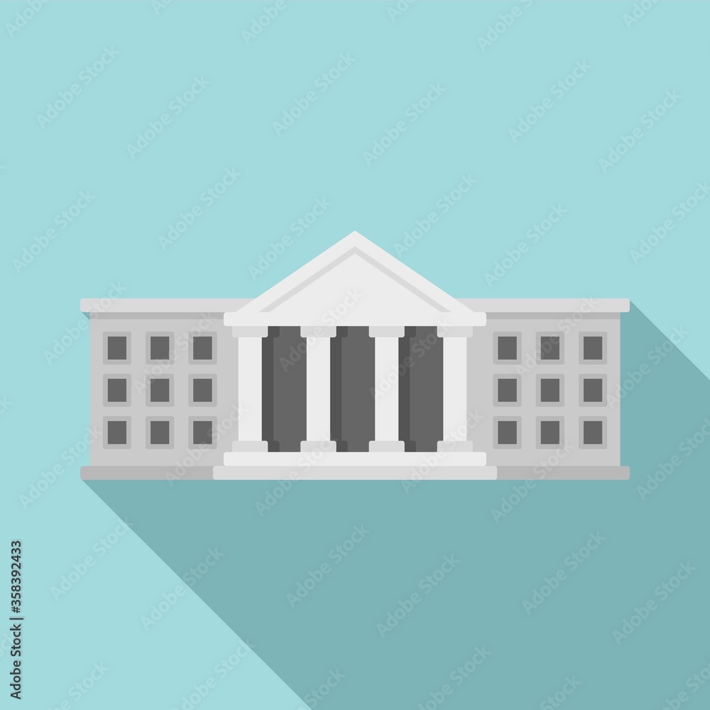 Poster cambridge university icon. flat illustration of cambridge university vector icon for web design