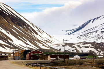 Mountains of Longyearbyen, Svalbard, Norway