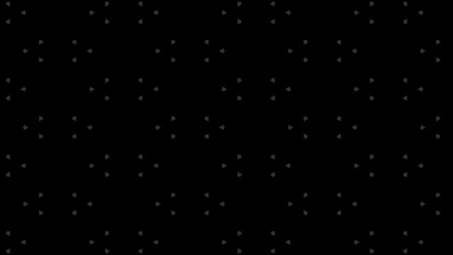 Graphic pattern in black and white with stroboscopic and hypnotic effect, while increasing in size and then reducing it, in 16: 9 video format