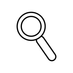 web icons concept, search symbol, magnifying glass icon line style