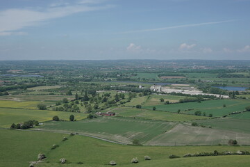 Obraz premium aerial view of rural landscape