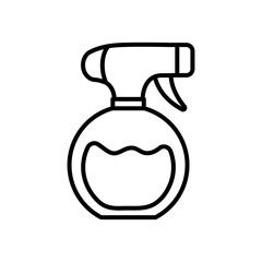 atomizer bottle icon, line fill style