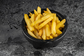 french fries with sauce - unhealthy food
