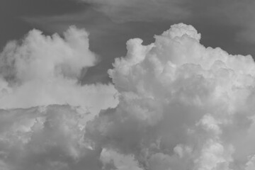 sky with clouds in summer. Black and white - 358397637