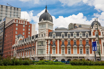 Fototapeta premium The beautiful Building of the Royal Asturian Company of Mines built on 1899 in Madrid