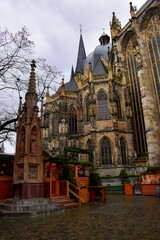 Fototapeta premium Aachen cathedral , the oldest Roman Catholic church in northern Europe, Germany